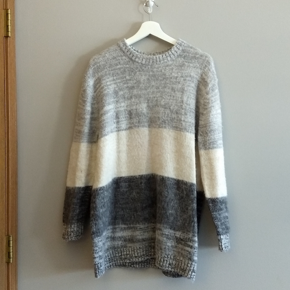 Oversized Color Block Sweater